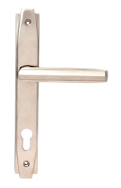 From The Anvil 51187 - Polished Nickel Art Deco Slimline Lever Espag. Lock Set