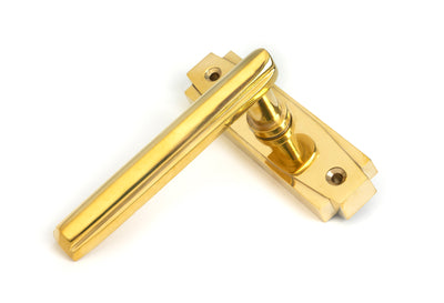 From The Anvil 51191 - Polished Brass Art Deco Lever on Rose Set