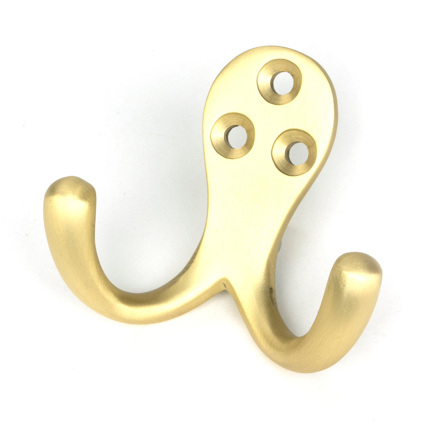 From The Anvil 51304 - Satin Brass Celtic Double Robe Hook