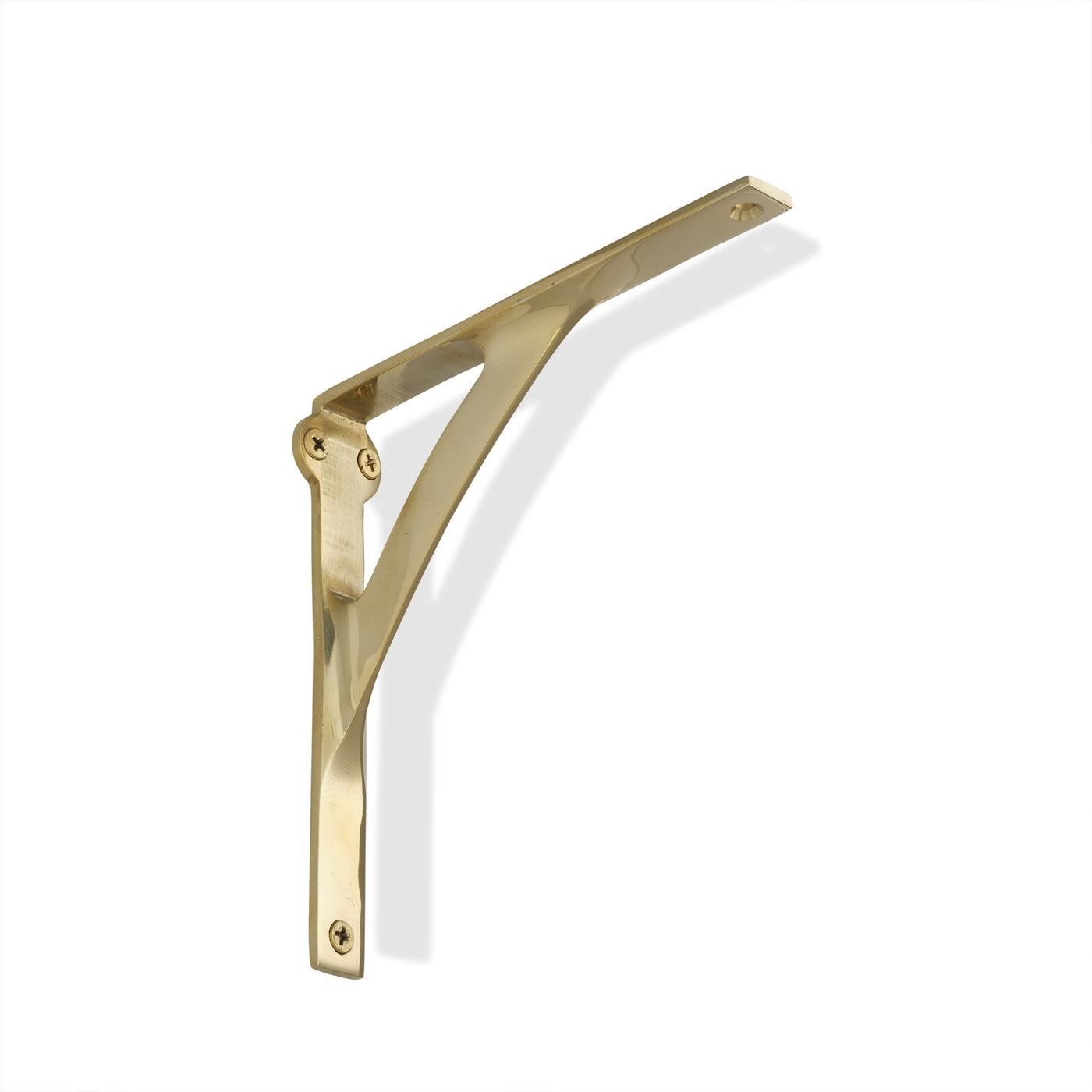 From The Anvil Polished Brass Tilford Shelf Bracket - 150mm - 04-002-06