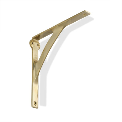 From The Anvil Polished Brass Tilford Shelf Bracket - 200mm - 04-003-06