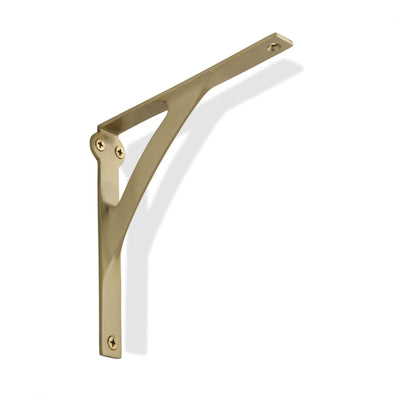 From The Anvil Satin Brass Tilford Shelf Bracket - 200mm - 04-003-07