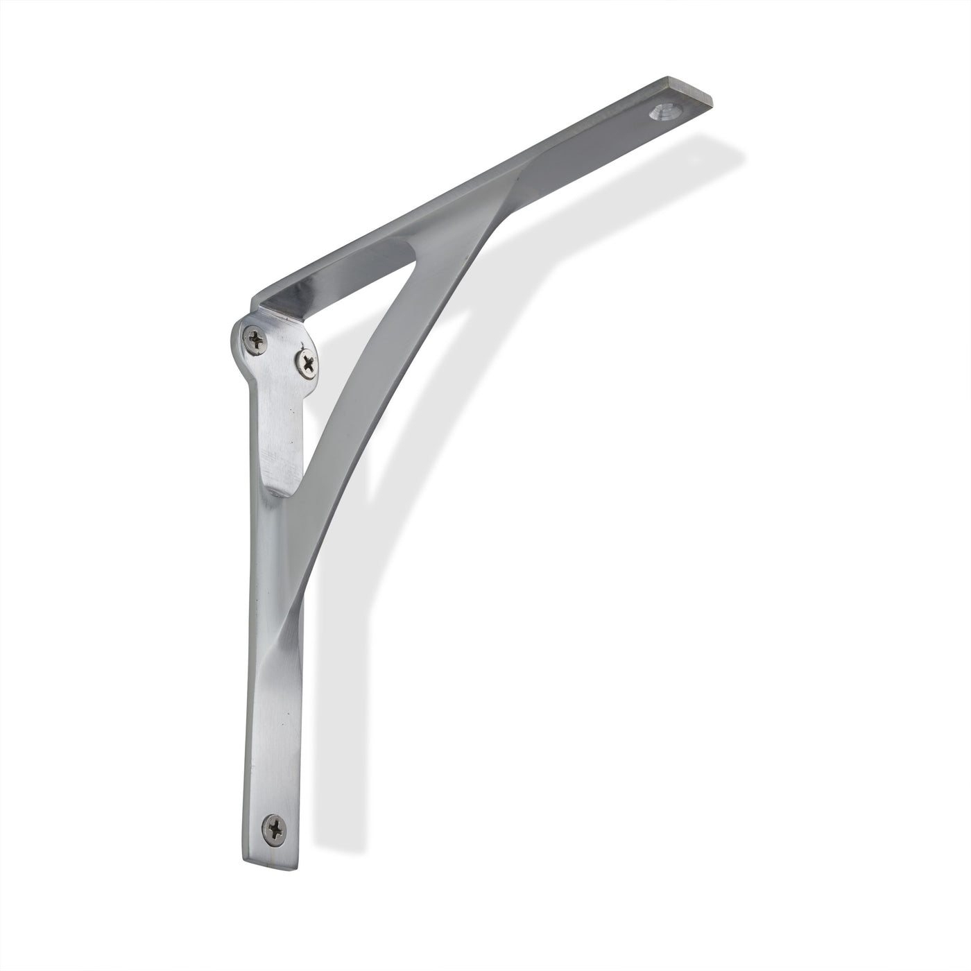 From The Anvil Satin Chrome Tilford Shelf Bracket - 200mm - 04-003-04