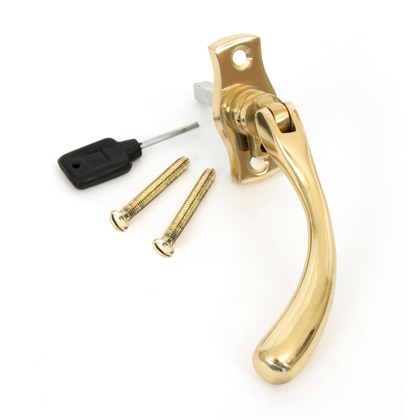 From The Anvil 20419L - Polished Brass Peardrop Espag - LH #finish_polished-brass