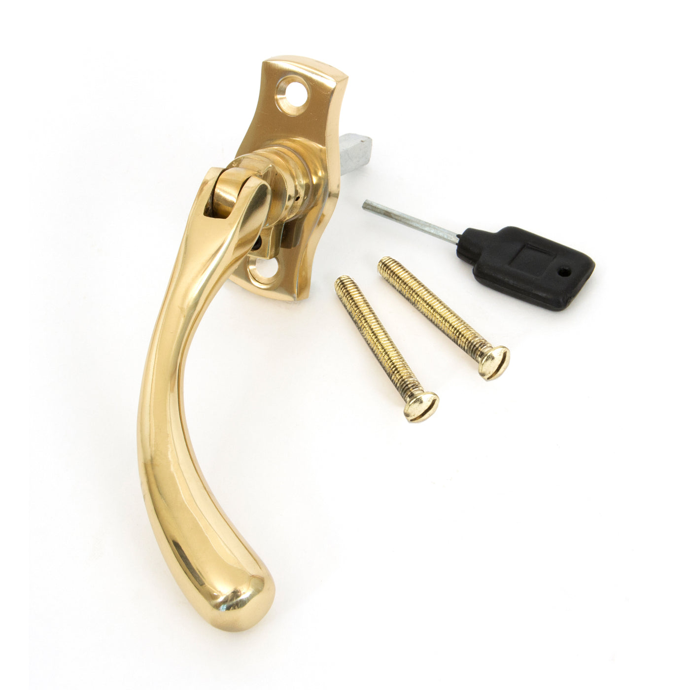 From The Anvil 20419R - Polished Brass Peardrop Espag - RH #finish_polished-brass