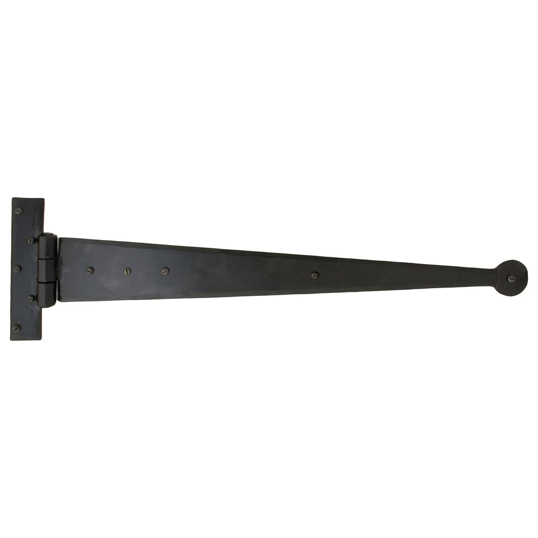 From The Anvil 33009 - Black 18" Penny End T Hinge (pair) #finish_black