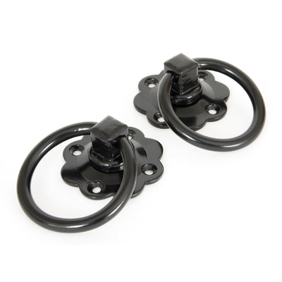 From The Anvil 33017 - Black Ring Turn Handle Set  #finish_black