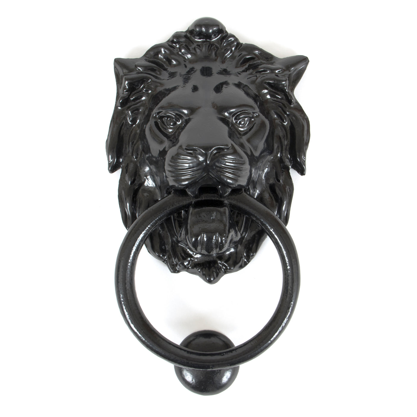 From The Anvil 33018 - Black Lion Head Door Knocker  #finish_black