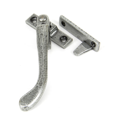 From The Anvil 33025 - Pewter Night-Vent Locking Peardrop Fastener - LH #finish_pewter-patina