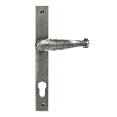 From The Anvil 33036 - Pewter Cottage Slimline Lever Espag. Lock Set  #finish_pewter-patina