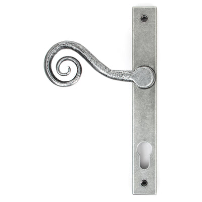 From The Anvil 33038R - Pewter Monkeytail Slimline Lever Espag. Lock Set - RH #finish_pewter-patina