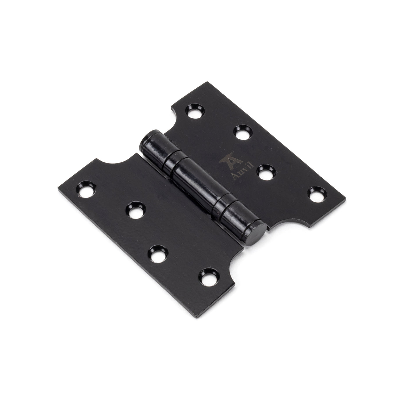 From The Anvil 33043 - Black 4" x 2" x 4" Parliament Hinge (pair) ss #finish_black