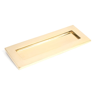 From The Anvil 33060 - Polished Brass Small Letter Plate #finish_polished-brass