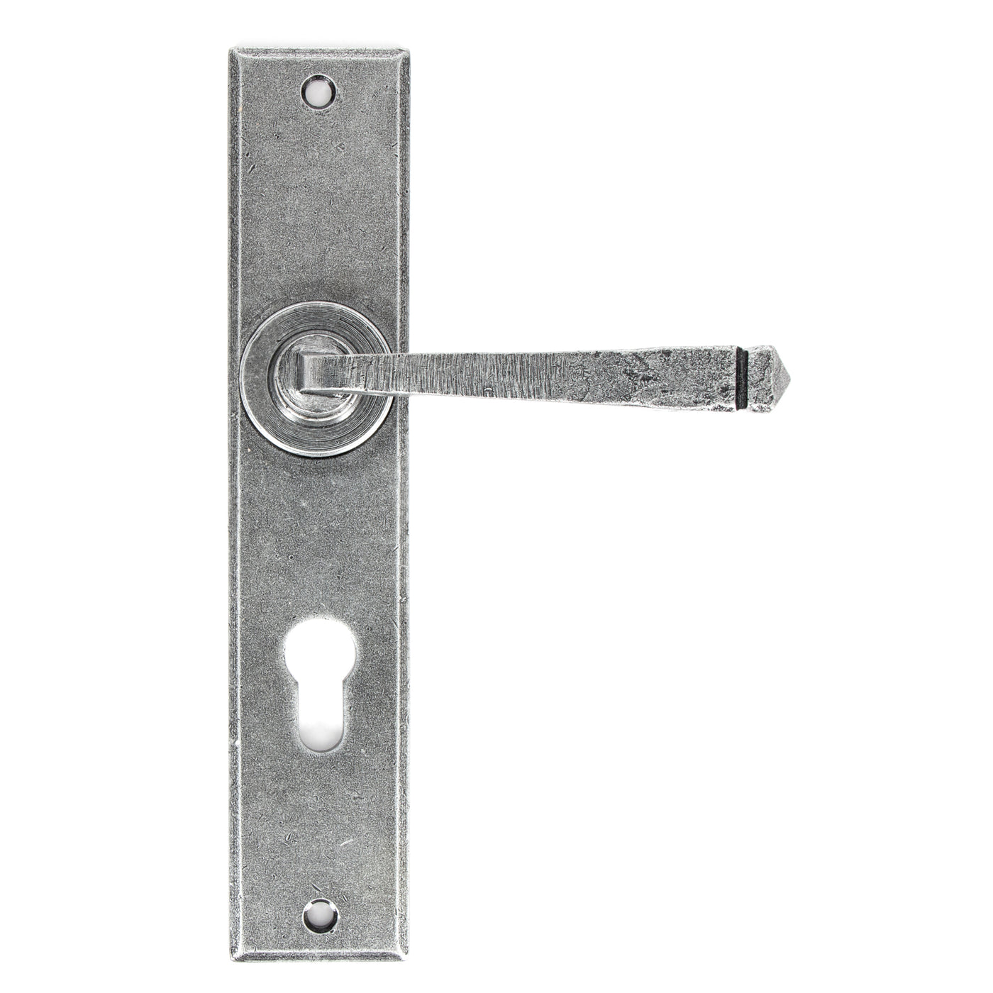 From The Anvil 33088 - Pewter Large Avon 72mm Centre Euro Lock Set  #finish_pewter-patina