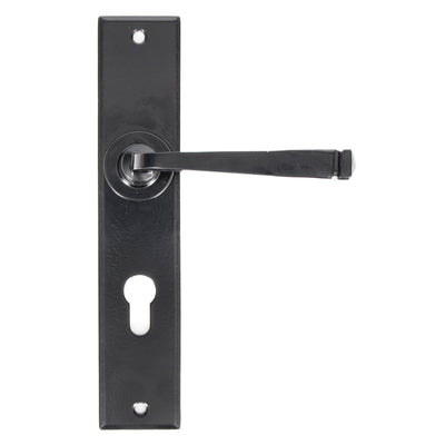 From The Anvil 33092 - Black Large Avon 72mm Centre Euro Lock Set  #finish_black