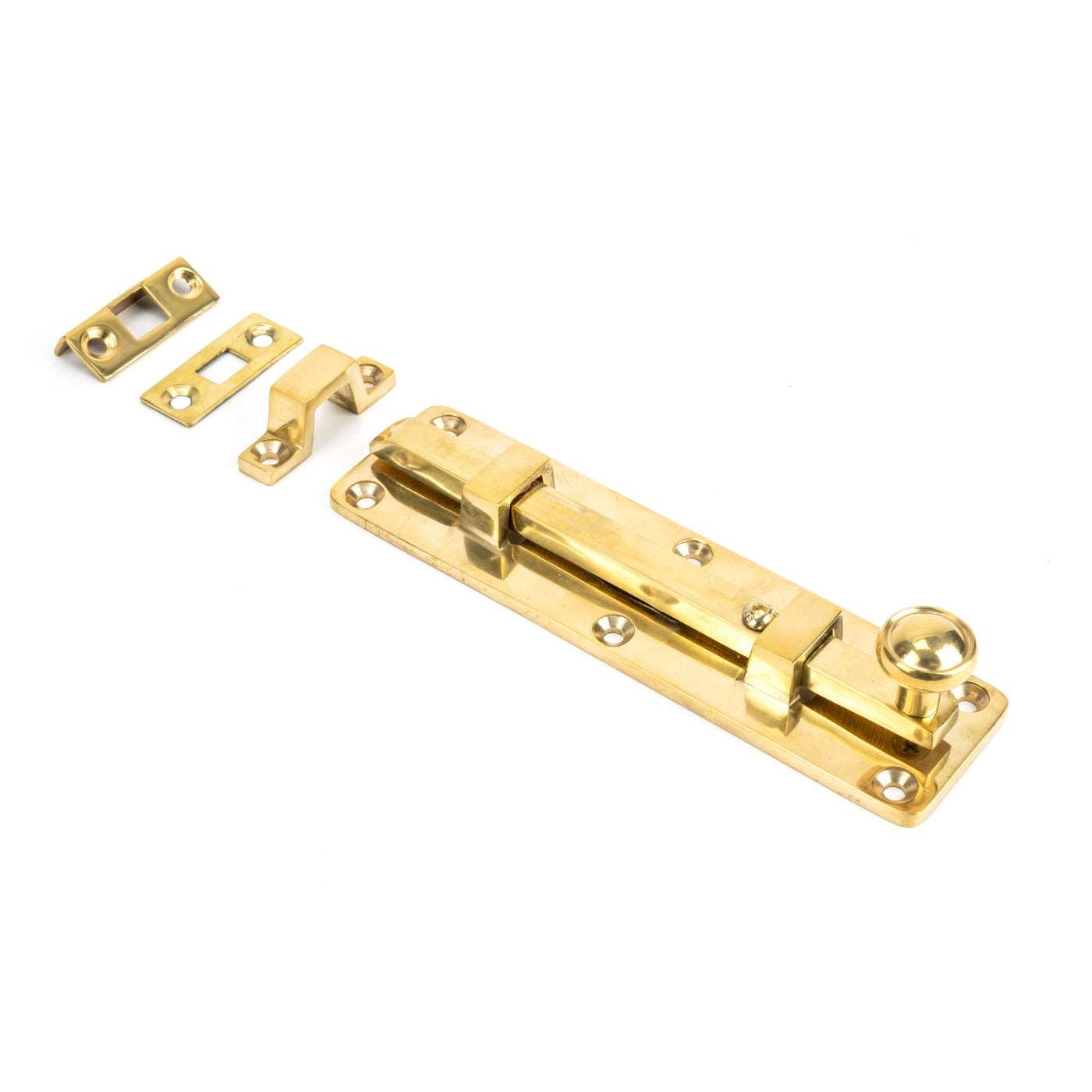 From The Anvil 33097 - Polished Brass 6" Universal Bolt #finish_polished-brass