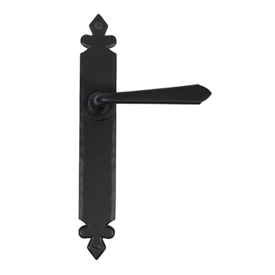 From The Anvil 33117 - Black Cromwell Lever Latch Set #finish_black