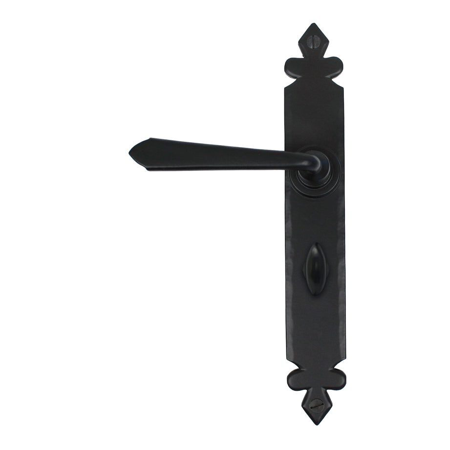 From The Anvil 33118 - Black Cromwell Lever Bathroom Set #finish_black