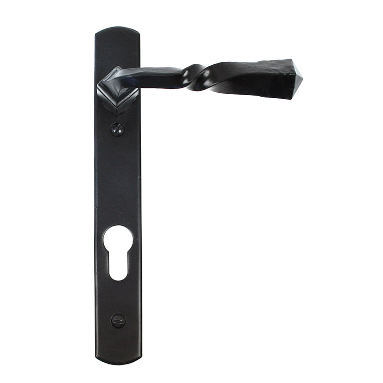 From The Anvil 33119 - Black Narrow Lever Espag. Lock Set  #finish_black