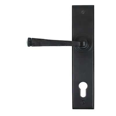 From The Anvil 33123 - Black Avon Lever Espag. Lock Set #finish_black