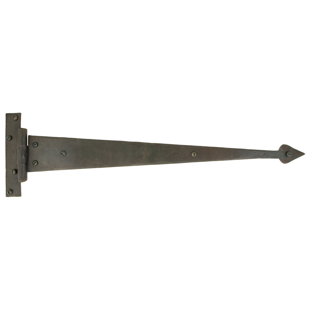 From The Anvil 33158 - Beeswax 18" Arrow Head T Hinge (pair) #finish_beeswax