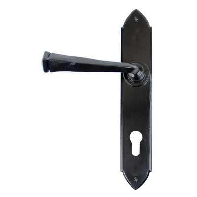 From The Anvil 33273 - Black Gothic Lever Espag. Lock Set #finish_black