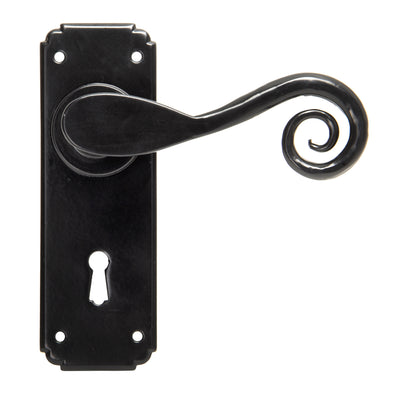 From The Anvil 33279 - Black Monkeytail Lever Lock Set #finish_black