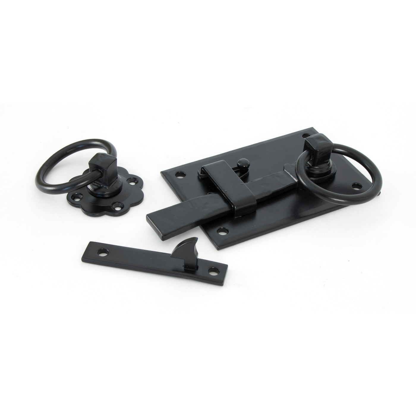 From The Anvil 33295 - Black Cottage Latch - RH #finish_black