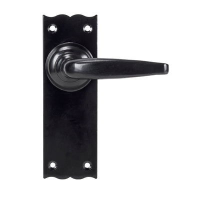 From The Anvil 33318 - Black Oak Lever Latch Set #finish_black