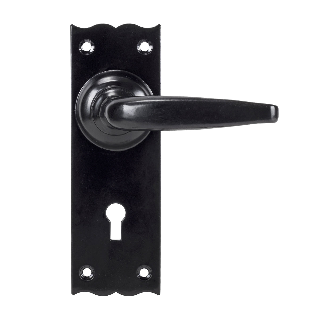 From The Anvil 33319 - Black Oak Lever Lock Set #finish_black