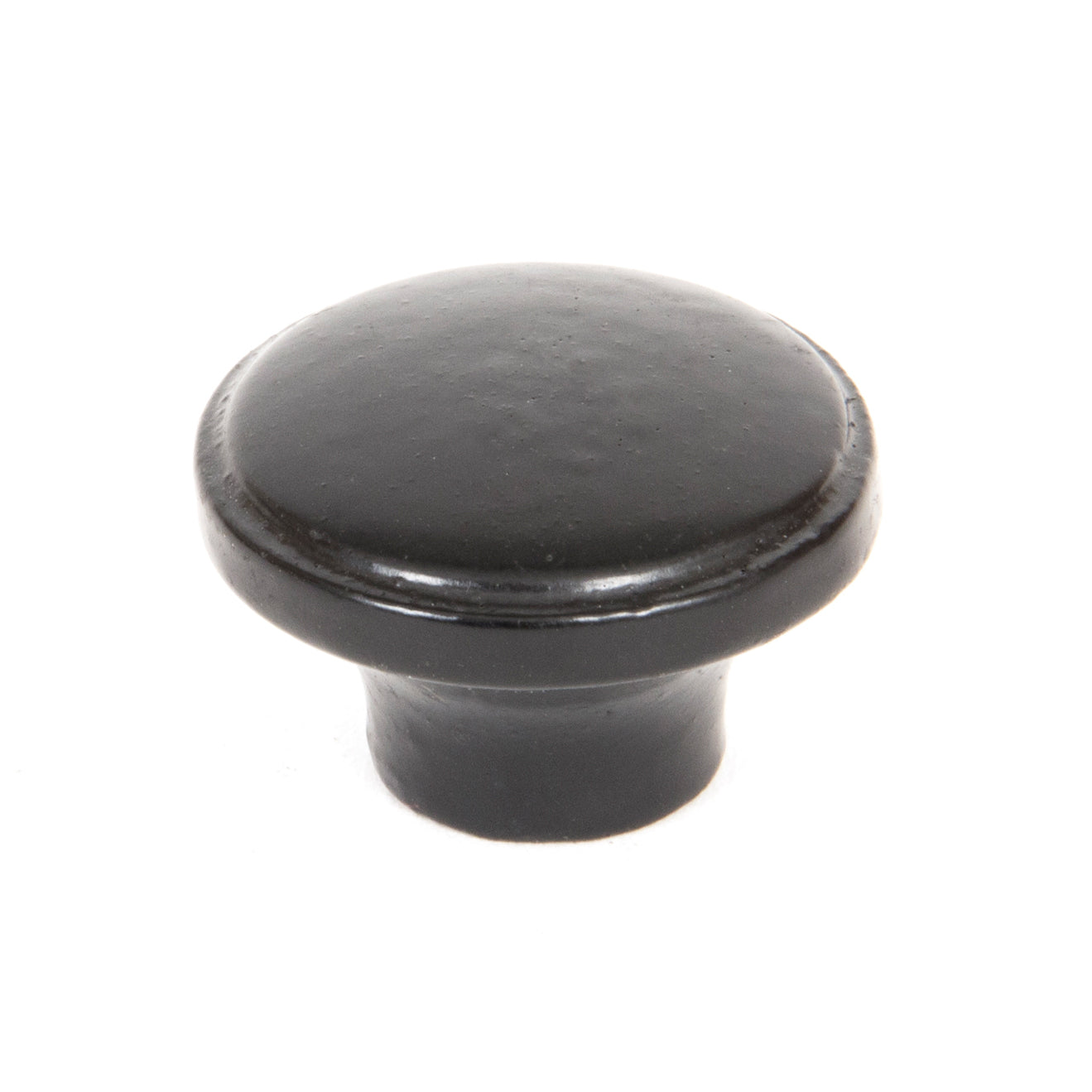 From The Anvil 33371 - Black Ribbed Cabinet Knob  #finish_black