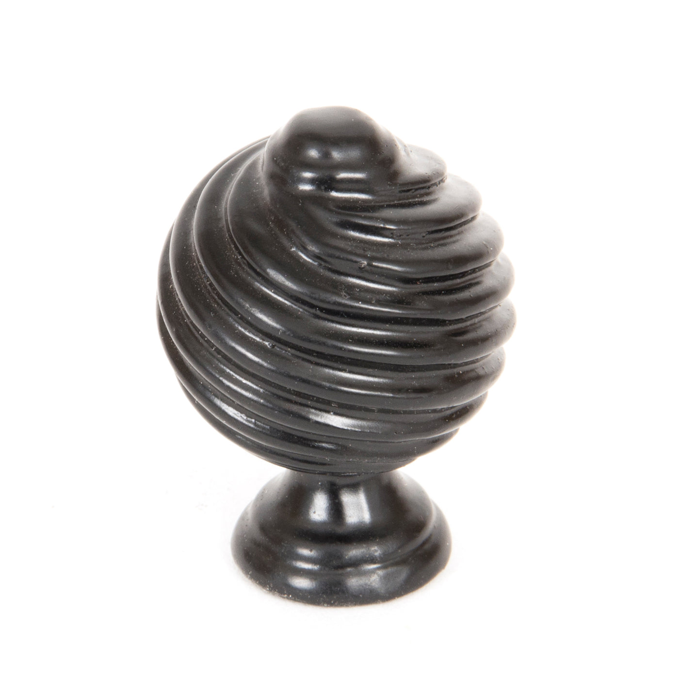 From The Anvil 33376 - Black Twist Cabinet Knob  #finish_black