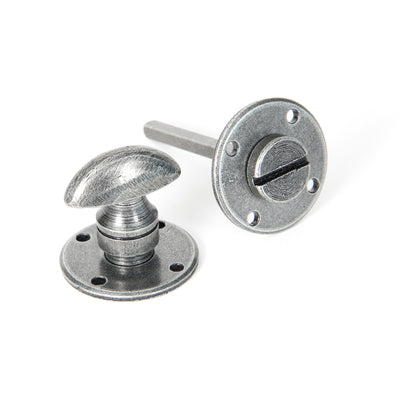 From The Anvil 33383 - Pewter Round Bathroom Thumbturn  #finish_pewter-patina