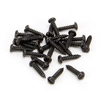 From The Anvil 33403 - Black 4 x½" Round Head Screws (25) #finish_black