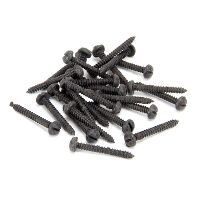 From The Anvil 33416 - Beeswax 8 x 1¼" Round Head Screws (25) #finish_beeswax