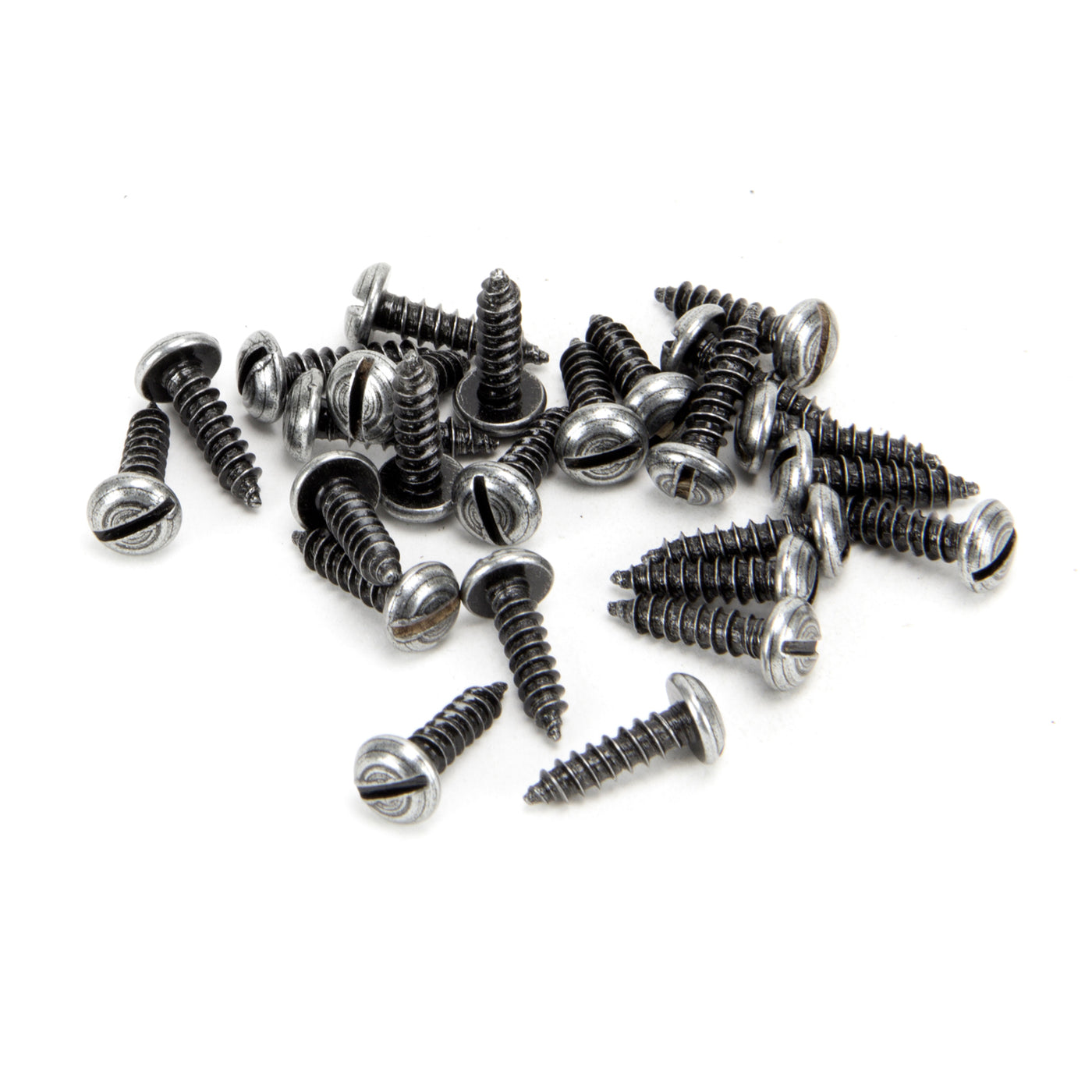 From The Anvil 33423 - Pewter 6 x½" Round Head Screws (25) #finish_pewter-patina