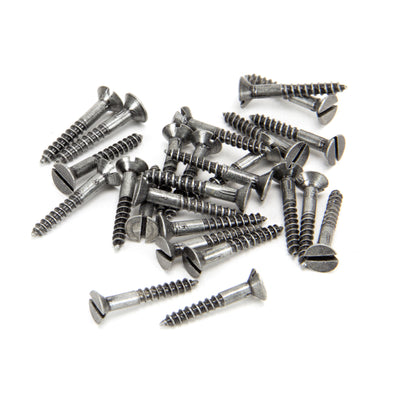 From The Anvil 33424 - Pewter 6 x 1" Countersunk Screws (25) #finish_pewter-patina