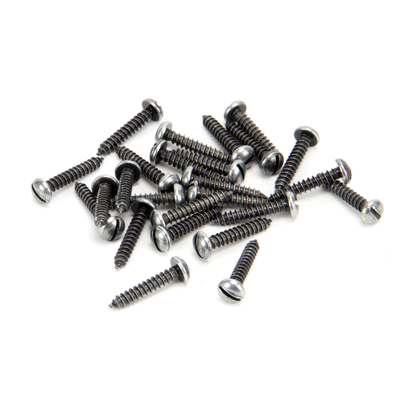 From The Anvil 33426 - Pewter 6 x¾" Round Head Screws (25) #finish_pewter-patina