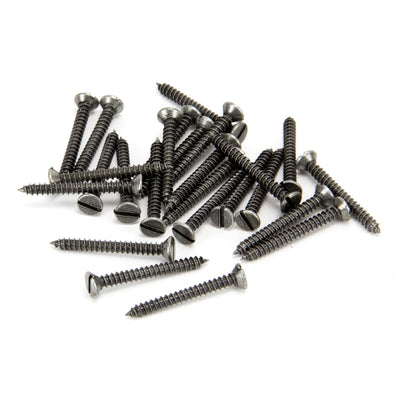 From The Anvil 33435 - Pewter 6 x 1¼" Countersunk Screws (25) #finish_pewter-patina