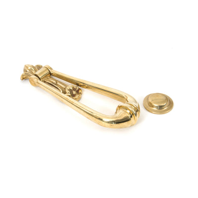 From The Anvil 33610M - Polished Brass Loop Door Knocker  #finish_polished-brass