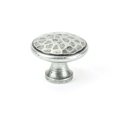 From The Anvil 33625 - Pewter Hammered Cabinet Knob - Large #finish_pewter-patina