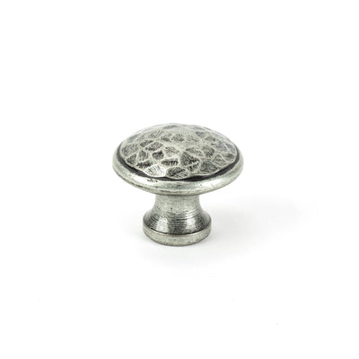 From The Anvil 33626 - Pewter Hammered Cabinet Knob - Medium #finish_pewter-patina