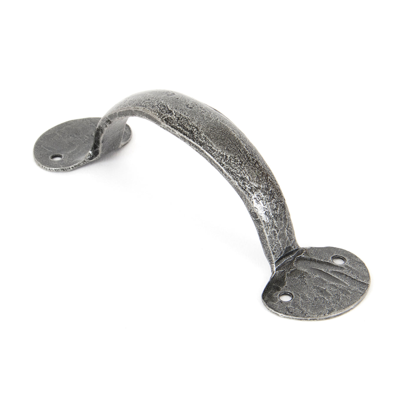 From The Anvil 33646 - Pewter 6" Bean D Handle #finish_pewter-patina