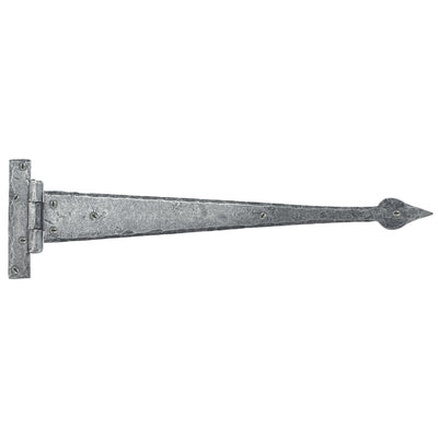 From The Anvil 33654 - Pewter 18" Arrow Head T Hinge (pair) #finish_pewter-patina