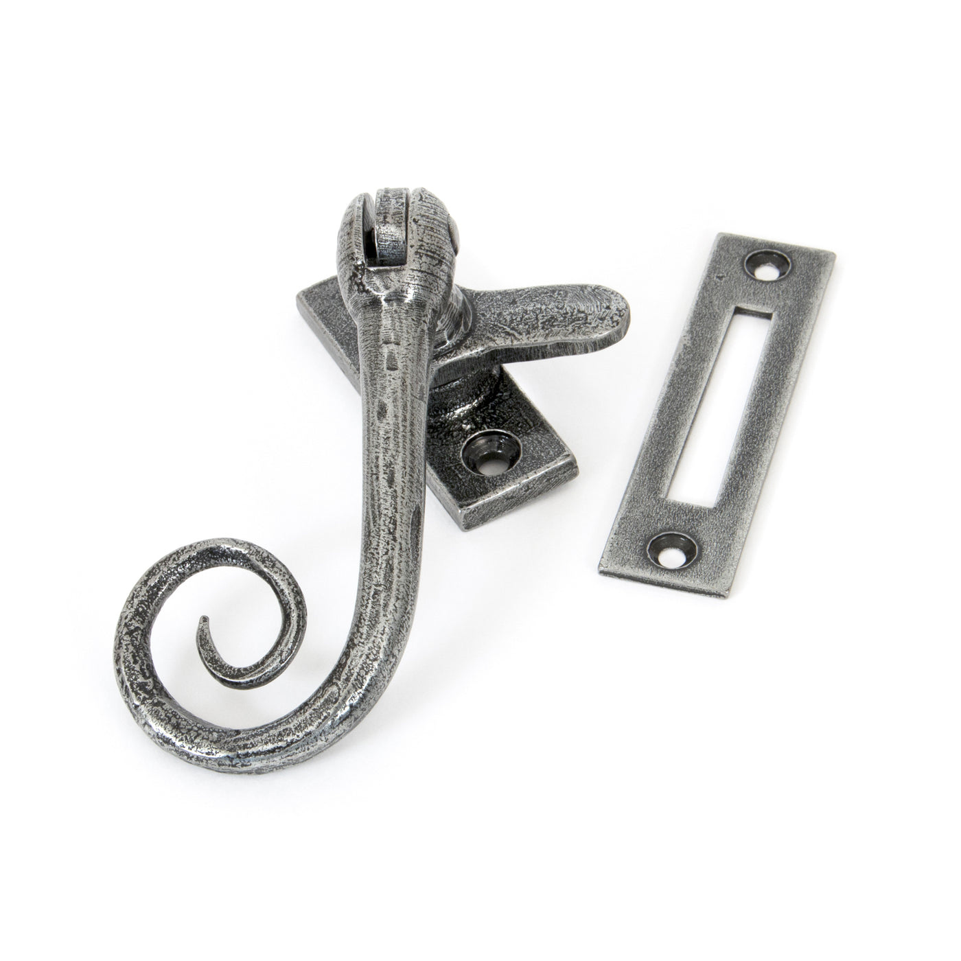 From The Anvil 33676 - Pewter Monkeytail Fastener  #finish_pewter-patina