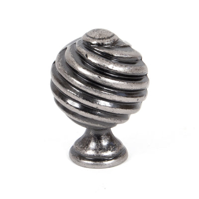 From The Anvil 33691 - Pewter Twist Cabinet Knob  #finish_pewter-patina