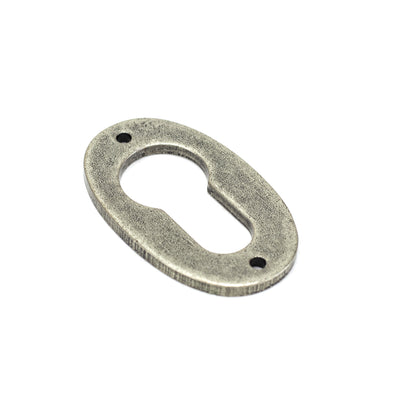 From The Anvil 33706 - Pewter Oval Euro Escutcheon  #finish_pewter-patina