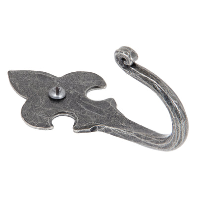 From The Anvil 33722 - Pewter Fleur-De-Lys Coat Hook  #finish_pewter-patina