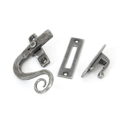 From The Anvil 33725 - Pewter Locking Monkeytail Fastener - LH #finish_pewter-patina