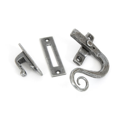 From The Anvil 33726 - Pewter Locking Monkeytail Fastener - RH #finish_pewter-patina